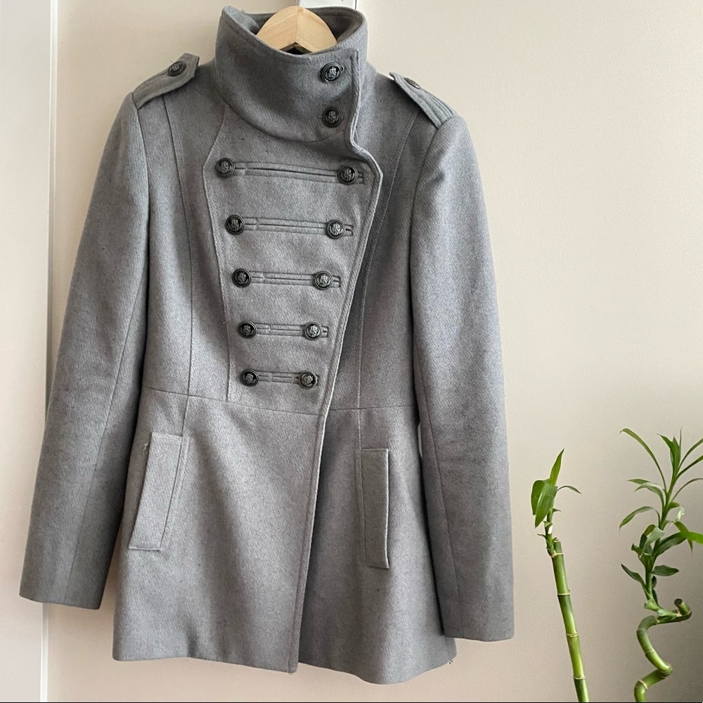 VERO MODA Gray Ranya Wool Double Breasted Jacket​